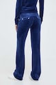 Ruházat Juicy Couture velúr melegítőnadrág JCAP180.484 sötétkék