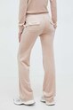 Odzież Juicy Couture spodnie dresowe welurowe JCAP180.607 beżowy