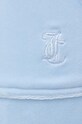 Juicy Couture spodnie dresowe welurowe niebieski JCAP180.134