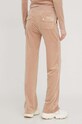 Îmbrăcăminte Juicy Couture pantaloni de trening din velur JCAP180G.506 bej