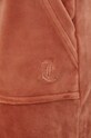 Juicy Couture spodnie dresowe welurowe brązowy JCAP180G.621