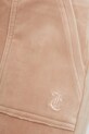 Juicy Couture spodnie dresowe welurowe beżowy JCSEBJ001G.506