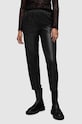 Δερμάτινο παντελόνι AllSaints Jen WL177Z μαύρο SS24
