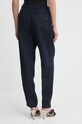 Tommy Hilfiger spodnie lniane WW0WW41347 granatowy SS24