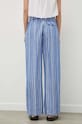 Odzież Day Birger et Mikkelsen spodnie lniane DAY65243020 niebieski