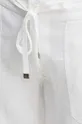 λευκό Λινό παντελόνι Lauren Ralph Lauren