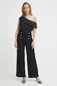Штани Lauren Ralph Lauren 200807573 чорний SS25