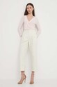 Lauren Ralph Lauren spodnie 200871814 beżowy AW24