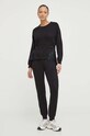 Liu Jo pantaloni de trening TA4031.JS182 negru SS24