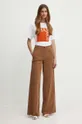 Бавовняні штани MAX&Co. коричневий
