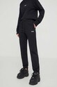 MSGM pantaloni de trening din bumbac negru 2000MDP500.200000
