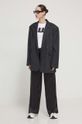 HUGO spodnie 50511830 czarny SS24