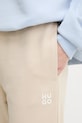 Βαμβακερό παντελόνι HUGO μπεζ 50522417