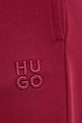Хлопковые спортивные штаны HUGO бордо 50522417