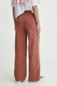 Roxy pantaloni de catifea cord Winter Around ERJNP03547 roz SS24