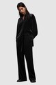 AllSaints pantaloni Tyler drept negru W002TZ