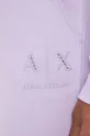 fioletowy Armani Exchange spodnie dresowe bawełniane