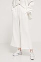 Βαμβακερό παντελόνι Billabong Follow Me ABJNP00420 λευκό SS24