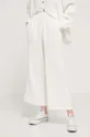 Βαμβακερό παντελόνι Billabong Follow Me λευκό