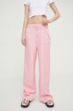 Moschino Jeans spodnie 0334.3767 różowy SS24