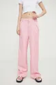 Moschino Jeans nadrág rózsaszín