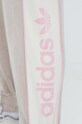 adidas Originals spodnie dresowe welurowe beżowy IR5274