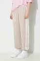 Velúrové tepláky adidas Originals béžová IR5274
