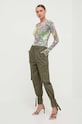 Twinset pantaloni 241TF2018 verde SS24