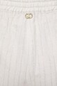 Twinset pantaloni in lino misto beige 241TT2222