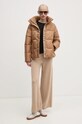 United Colors of Benetton pantaloni de trening cu amestec de lână 1035DF00F bej AW24