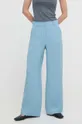 Lanene hlače Weekend Max Mara modra