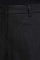 Weekend Max Mara spodnie lniane czarny 2415131022600