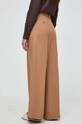 Ρούχα Παντελόνι με λινό Weekend Max Mara 2415131062600 καφέ