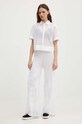 United Colors of Benetton pantaloni 103CDF00Q alb SS24