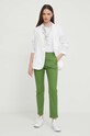 United Colors of Benetton pantaloni 4CV0558S4 verde SS24