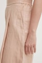 United Colors of Benetton spodnie lniane różowy 4AGH55AF4