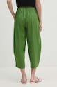 Oblečenie Ľanové nohavice United Colors of Benetton 4AGH55AF4 zelená