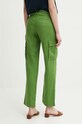 Îmbrăcăminte United Colors of Benetton pantaloni din in 4AGHDF05V verde