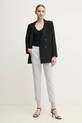 Sisley spodnie 4BYW55AH6 szary SS25