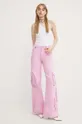 Τζιν παντελόνι Blugirl Blumarine ροζ