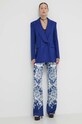 Blugirl Blumarine spodnie RA4138.T3836 niebieski SS24