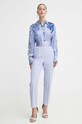 Blugirl Blumarine spodnie RA4178.T3359 fioletowy SS24