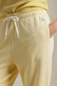 Βαμβακερό παντελόνι Polo Ralph Lauren κίτρινο 211935585