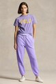 Odjeća Pamučni donji dio trenirke Polo Ralph Lauren 211935585 ljubičasta
