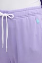Pamučni donji dio trenirke Polo Ralph Lauren ljubičasta 211935585