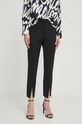 Sisley pantaloni potrivit negru 4LKSLF04V
