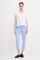 Sisley pantaloni 4ED4LF00R albastru SS25