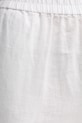 Sisley pantaloni din in alb 4AGHLF03U