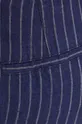 granatowy Sisley spodnie lniane