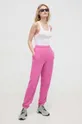 Παντελόνι φόρμας American Vintage JOGGING ροζ